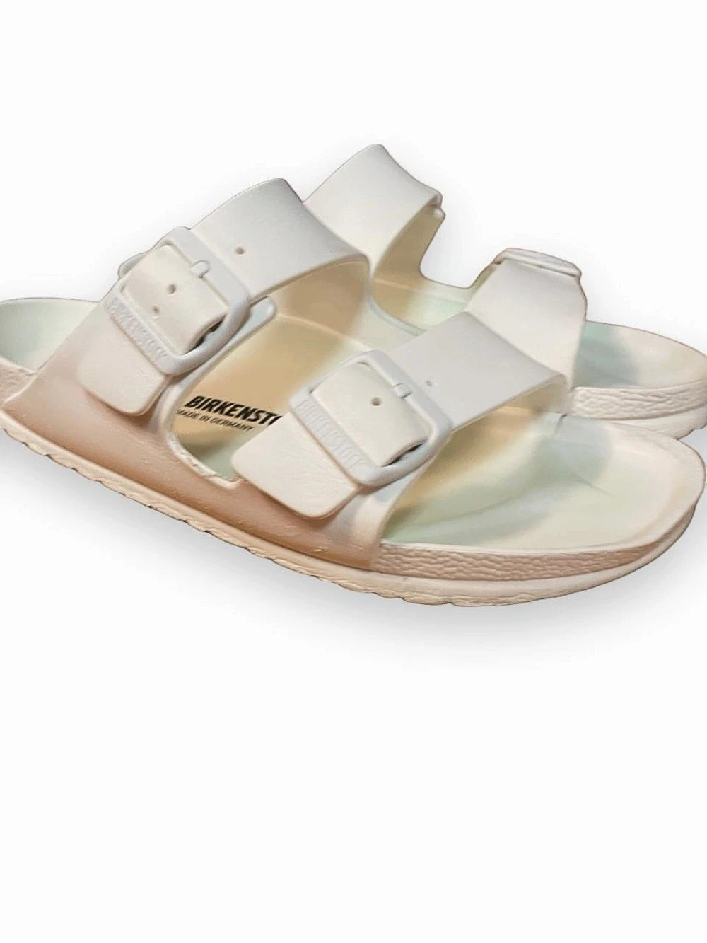 Birkenstock Arizona EVA Two-Strap Sandals in White size 9
